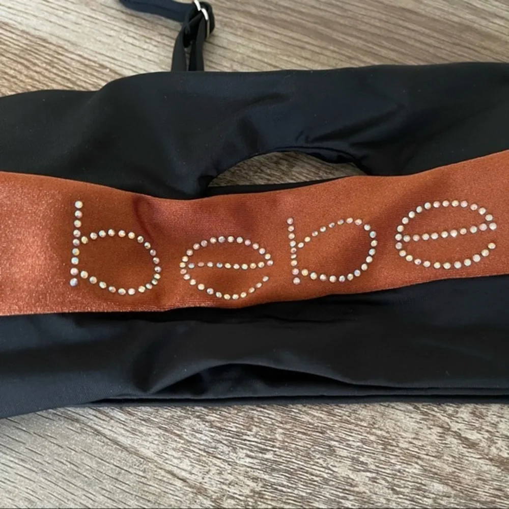 Bebe Black & Bronze 2PC Swimsuit